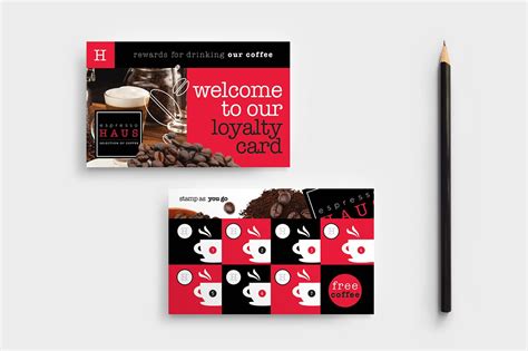 Cafe Loyalty Card Template in PSD, Ai & Vector - BrandPacks